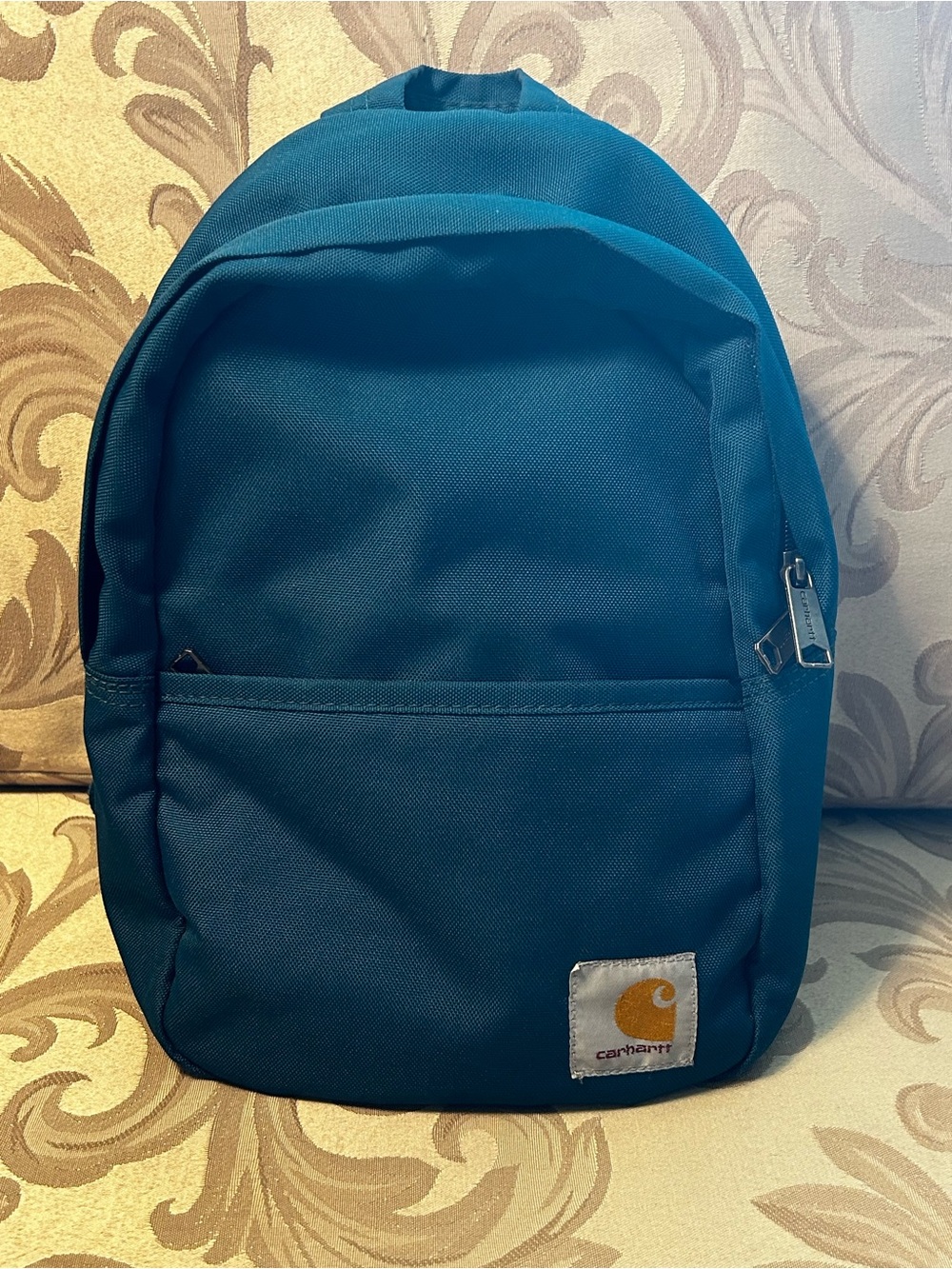 Carhartt Mini Backpack Teal Blue Water-Repellent Zipper Pouch Adjustable Straps